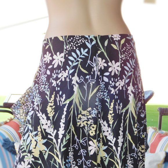 Women’s Calvin Klein Floral Midi Skirt SZ. 4 NEW - Picture 6 of 7